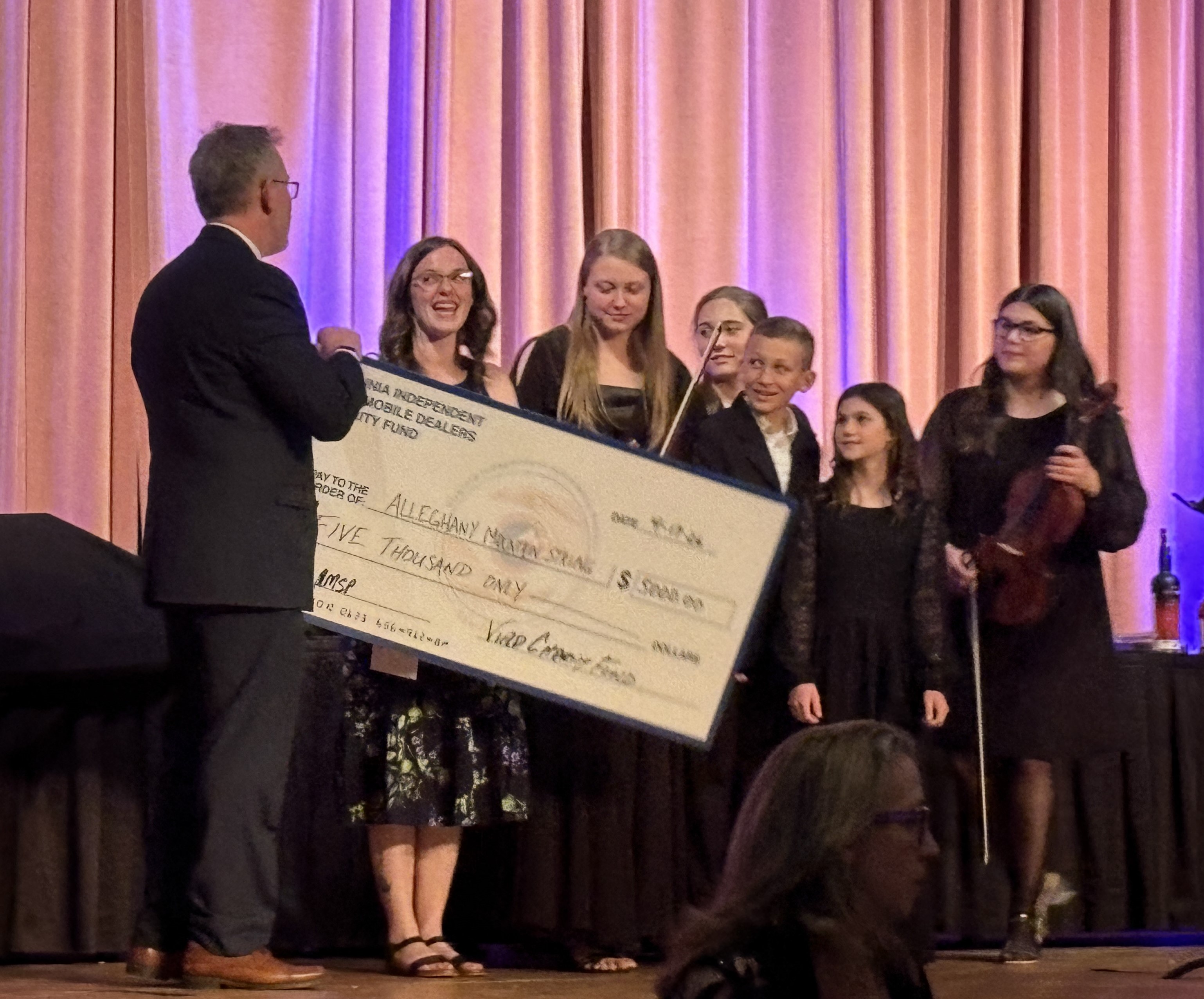 Allegheny Mountain Strings check presentation